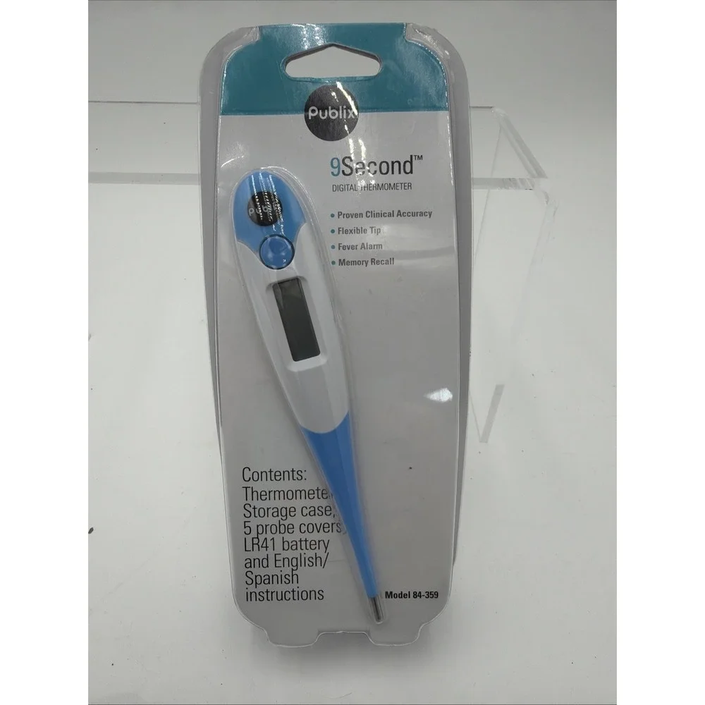 Publix 9 Second Digital Thermometer Adult Child Fever Alarm‎